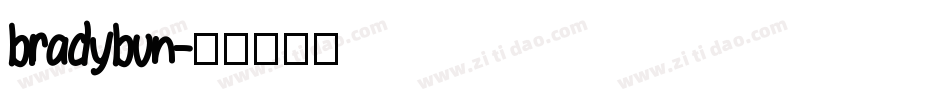 bradybun字体转换