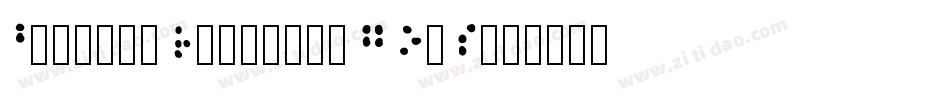 BrailleRegular-GOwP字体转换