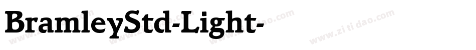 BramleyStd-Light字体转换