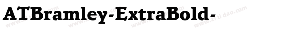 ATBramley-ExtraBold字体转换