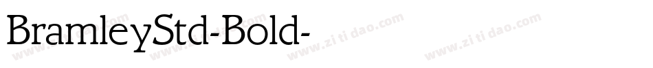 BramleyStd-Bold字体转换