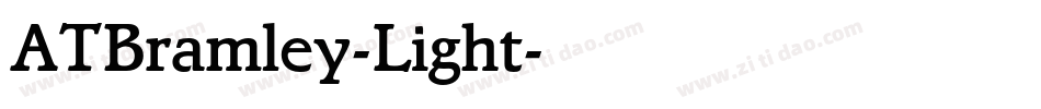 ATBramley-Light字体转换