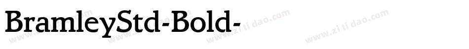 BramleyStd-Bold字体转换