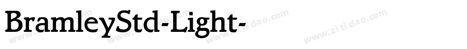 BramleyStd-Light字体转换