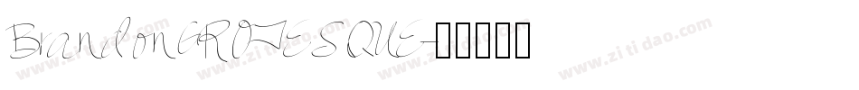BrandonGROTESQUE字体转换