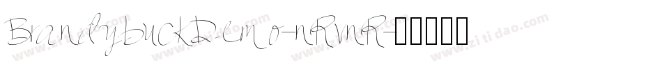 BrandybuckDemo-nRvnR字体转换