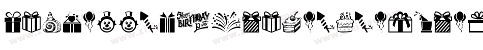 DhfHappyBirthdayRyanItalic-pjmR字体转换