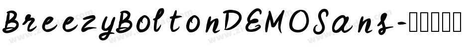 BreezyBoltonDEMOSans字体转换