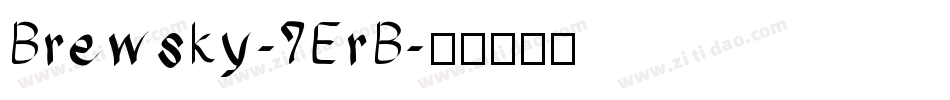 Brewsky-7ErB字体转换