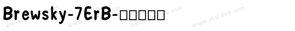 Brewsky-7ErB字体转换