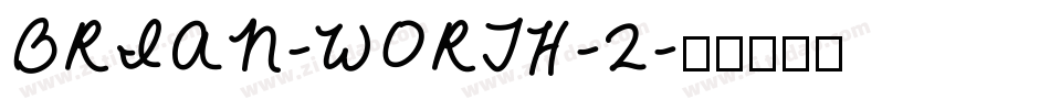 BRIAN-WORTH-2字体转换