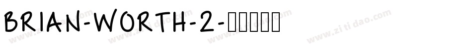 BRIAN-WORTH-2字体转换