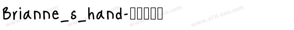 Brianne_s_hand字体转换