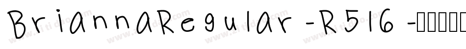 BriannaRegular-R5l6字体转换