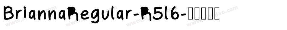 BriannaRegular-R5l6字体转换