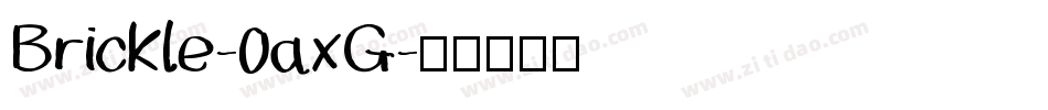 Brickle-0axG字体转换