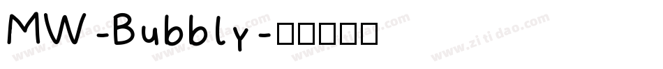 MW-Bubbly字体转换