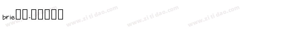 brie字体字体转换