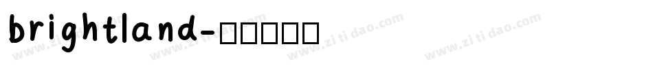 brightland字体转换