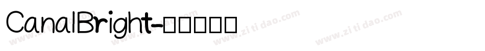 CanalBright字体转换