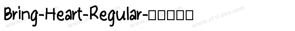 Bring-Heart-Regular字体转换