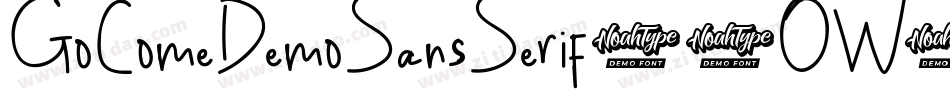 GoComeDemoSansSerif-2OW6w字体转换