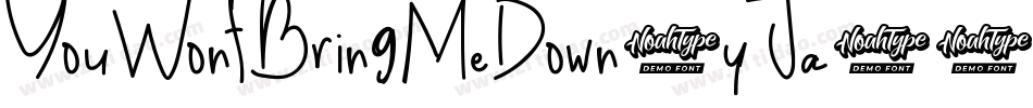 YouWontBringMeDown-yJa2字体转换