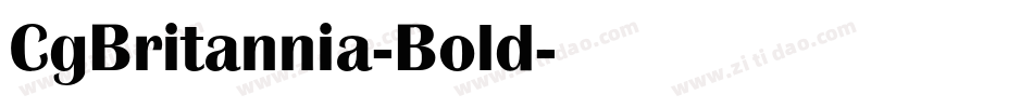 CgBritannia-Bold字体转换