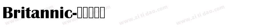 Britannic字体转换