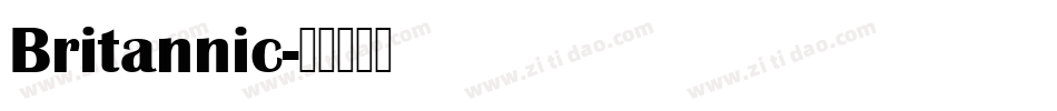 Britannic字体转换