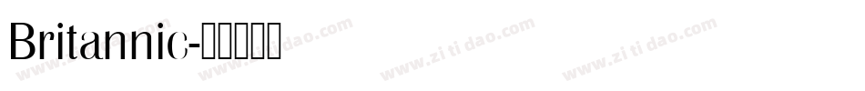 Britannic字体转换