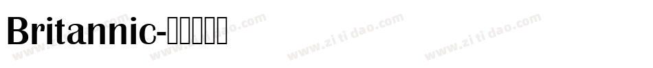 Britannic字体转换