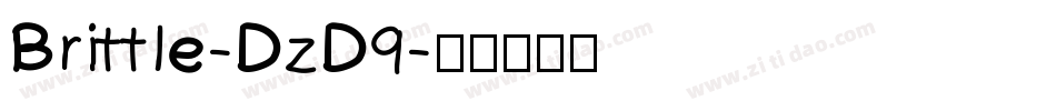 Brittle-DzD9字体转换