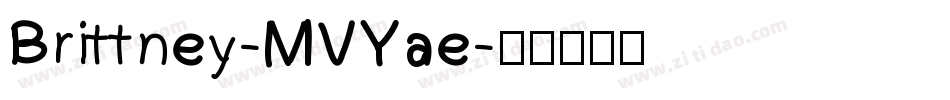 Brittney-MVYae字体转换