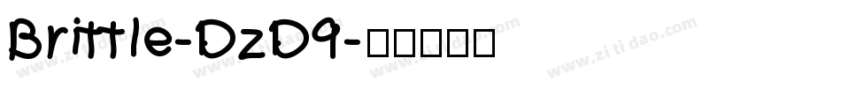 Brittle-DzD9字体转换