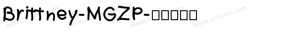 Brittney-MGZP字体转换