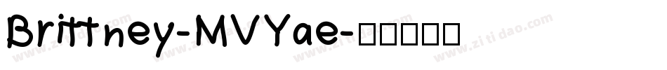 Brittney-MVYae字体转换