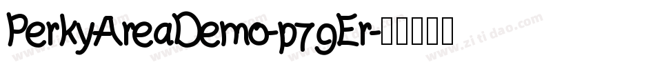 PerkyAreaDemo-p79Er字体转换
