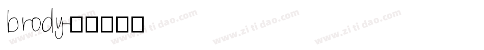 brody字体转换