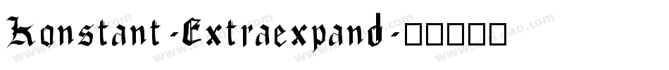 Konstant-Extraexpand字体转换