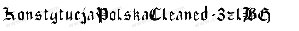 KonstytucjaPolskaCleaned-3zlBG字体转换