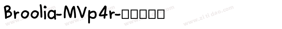 Broolia-MVp4r字体转换