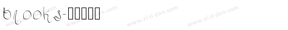 brooks字体转换