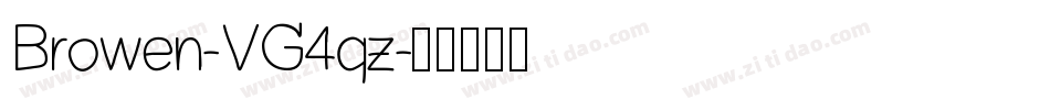 Browen-VG4qz字体转换
