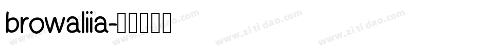browaliia字体转换