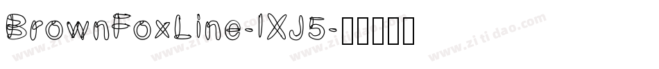 BrownFoxLine-lXJ5字体转换