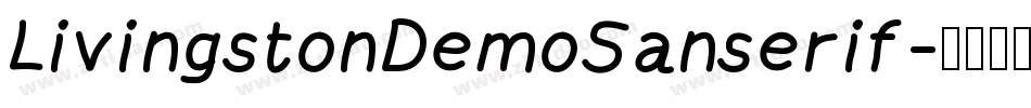 LivingstonDemoSanserif字体转换