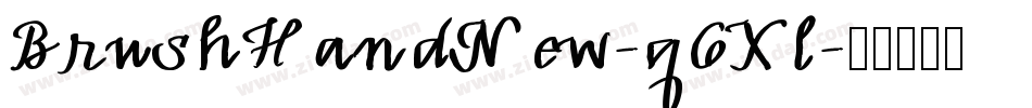 BrushHandNew-q6Xl字体转换
