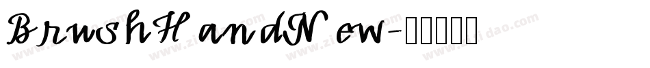 BrushHandNew字体转换