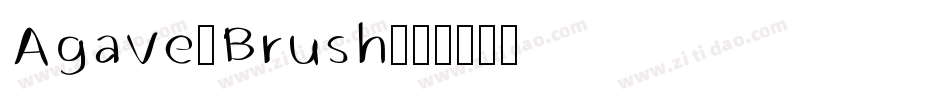 Agave-Brush字体转换